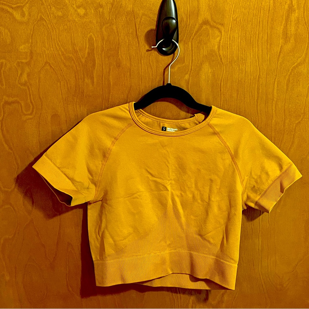 Dark gold crop top. Women’s size Small.